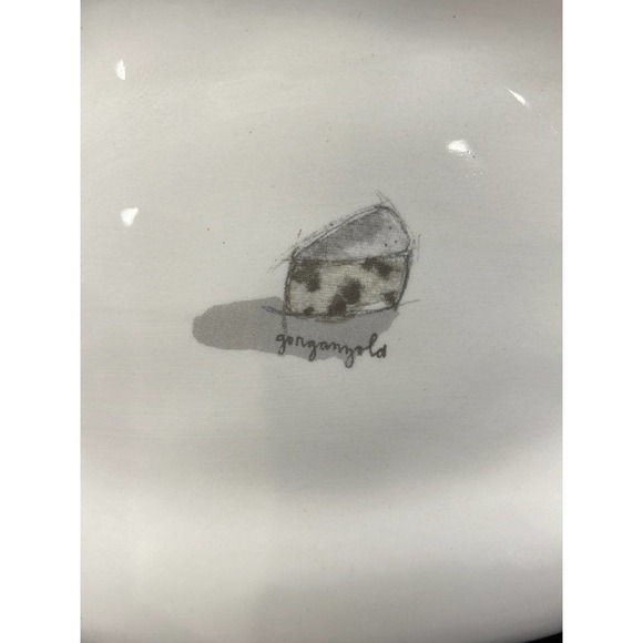 Rae Dunn Dimpled Oval Cheese Plate Gorgonzola‎ - Picture 3 of 4